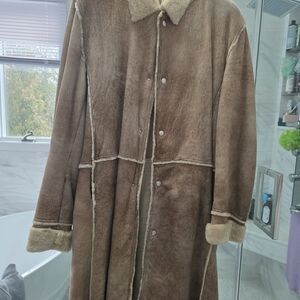 Men's Brown Shearling Coat